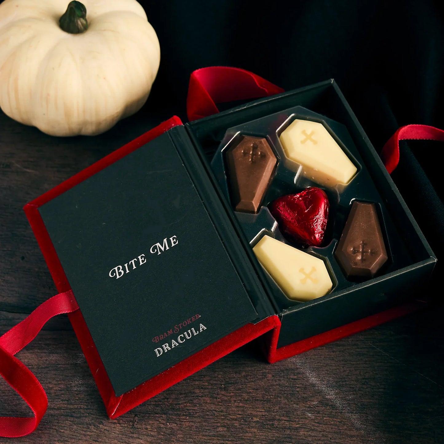 Dracula Book of Chocolate Truffles - Felted Gift Box