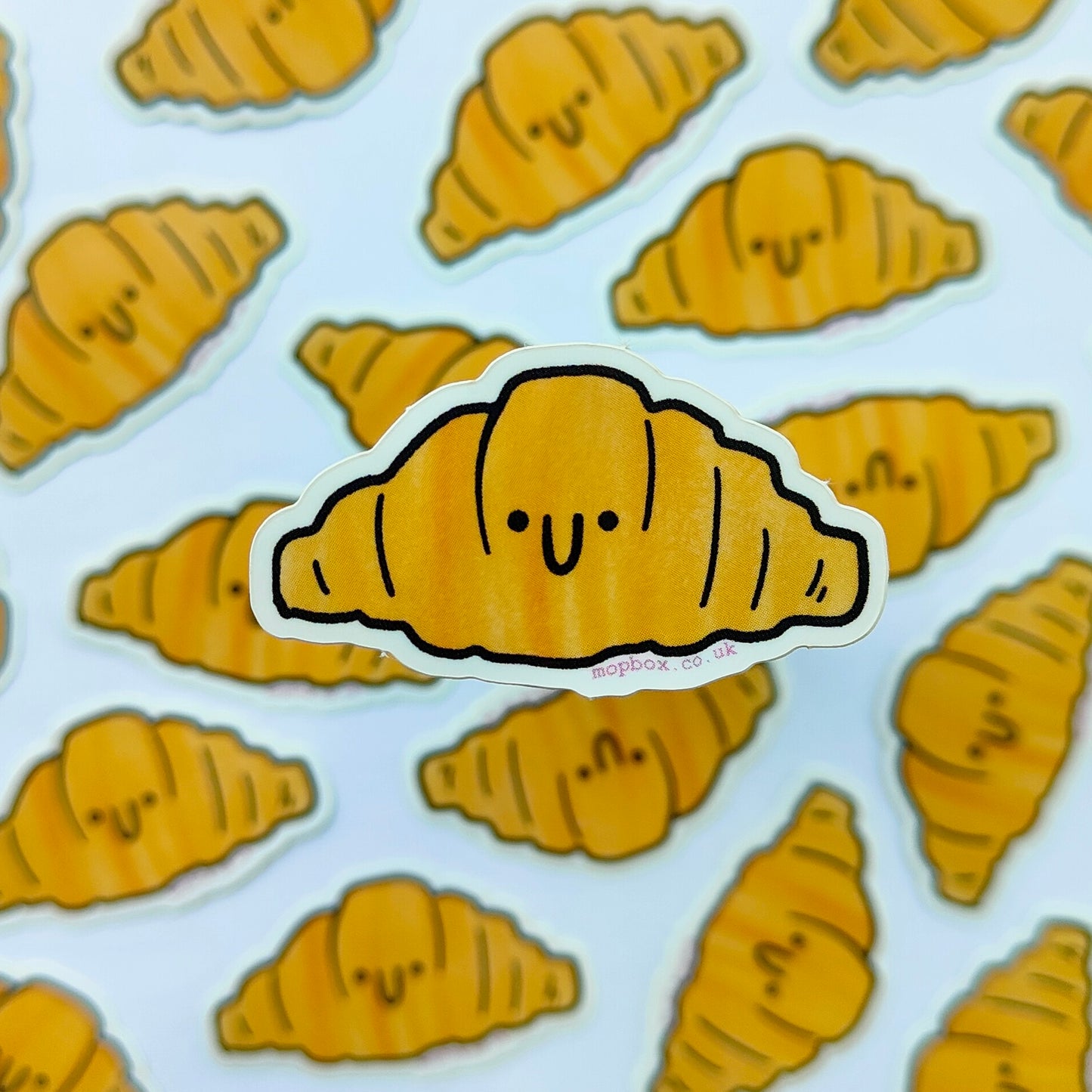 Croissant - Vinyl Sticker - Wholesale Case of 6 Units