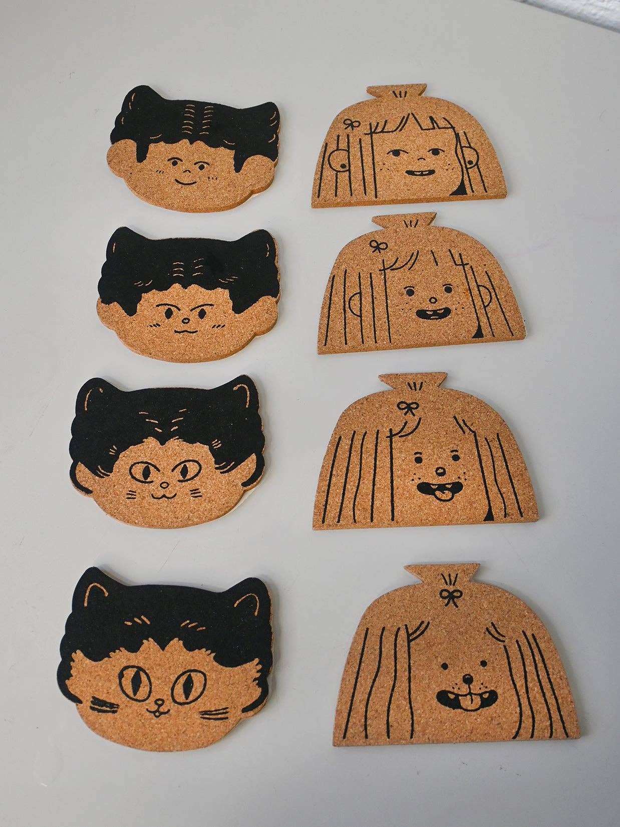 "Dog Person" Set of four cork coasters