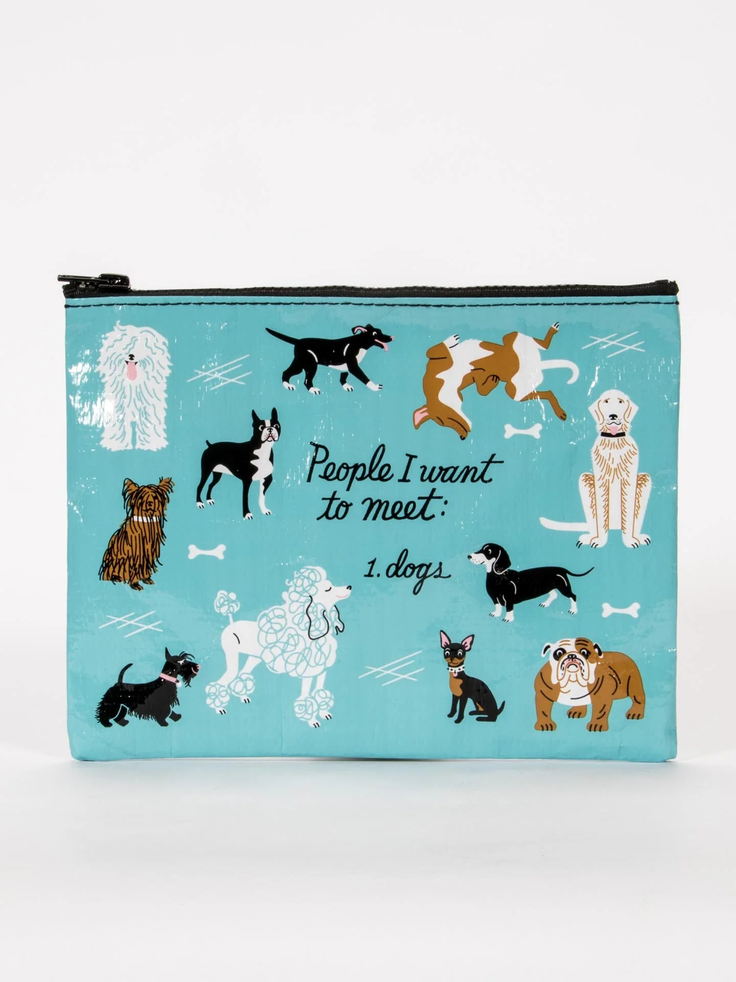 Recycled Material Large Storage Zip Pouch