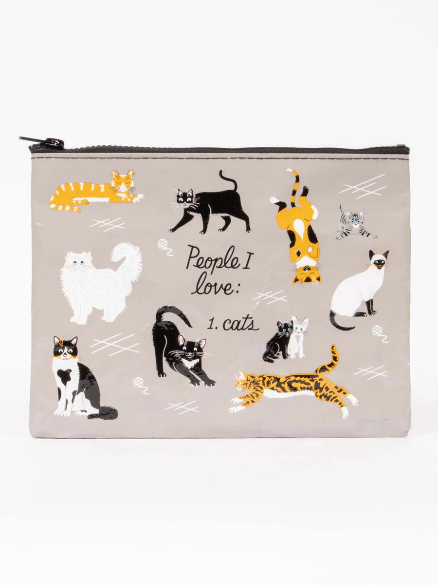 Recycled Material Large Storage Zip Pouch