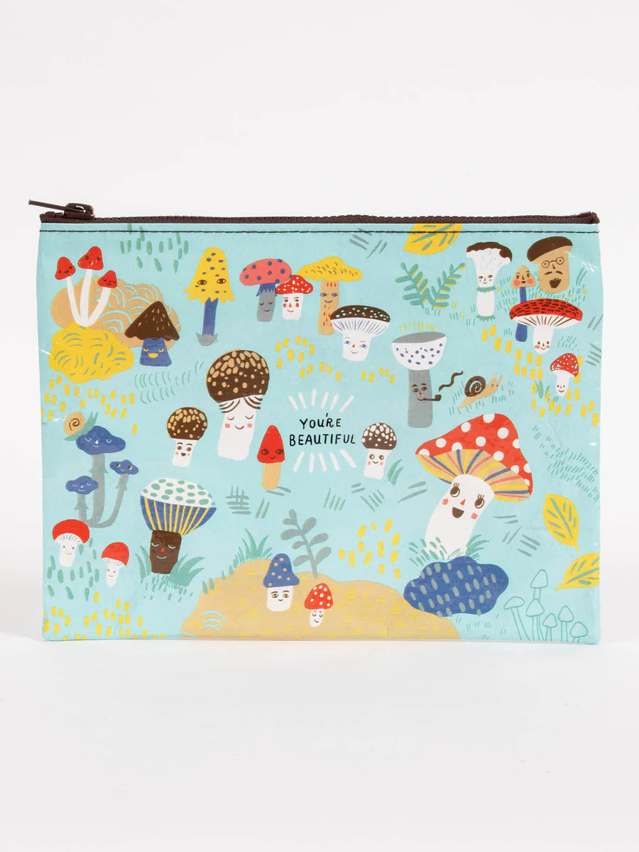 Recycled Material Large Storage Zip Pouch