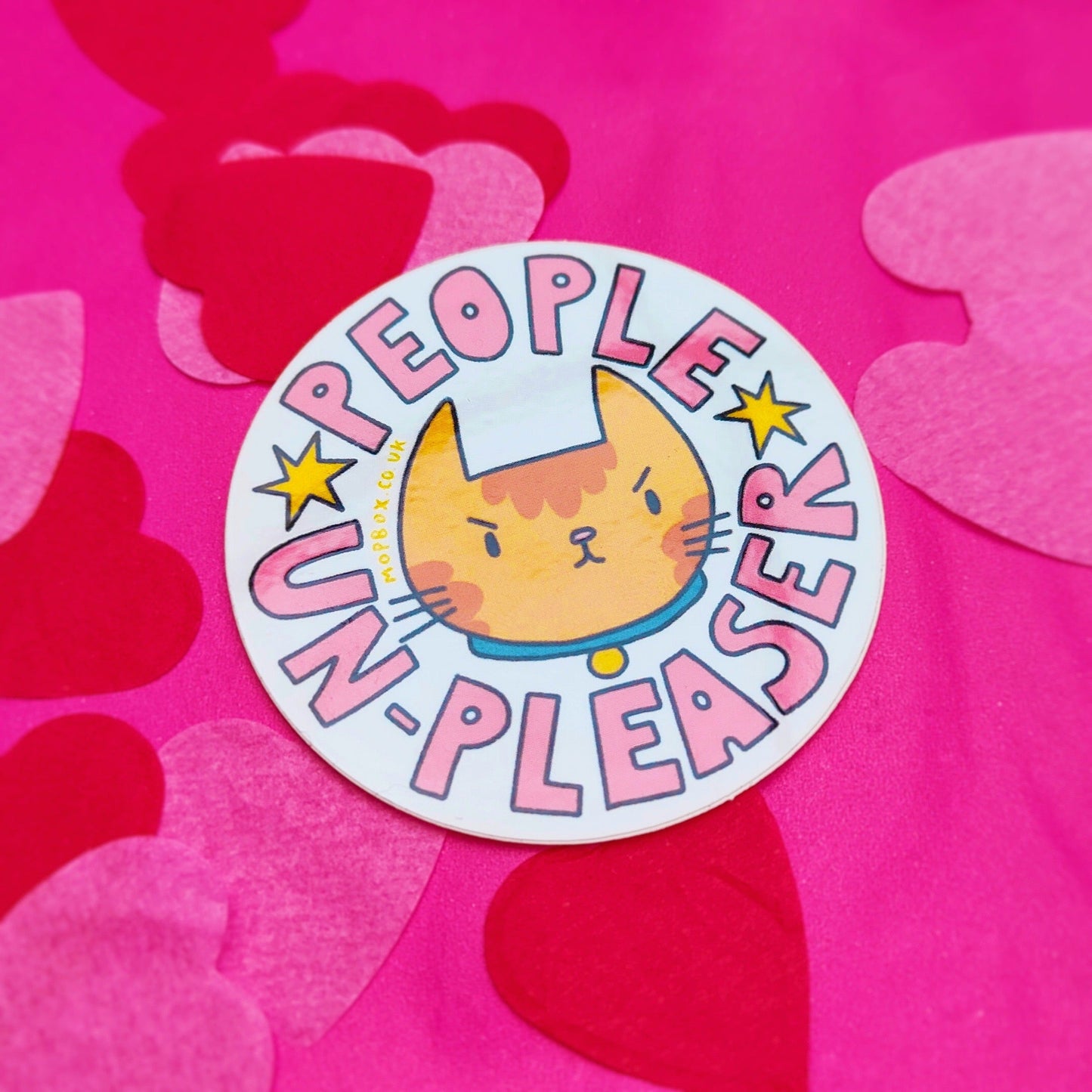 People Un-pleaser Grumpy Cat - Vinyl Sticker - Wholesale Case of 6 Units