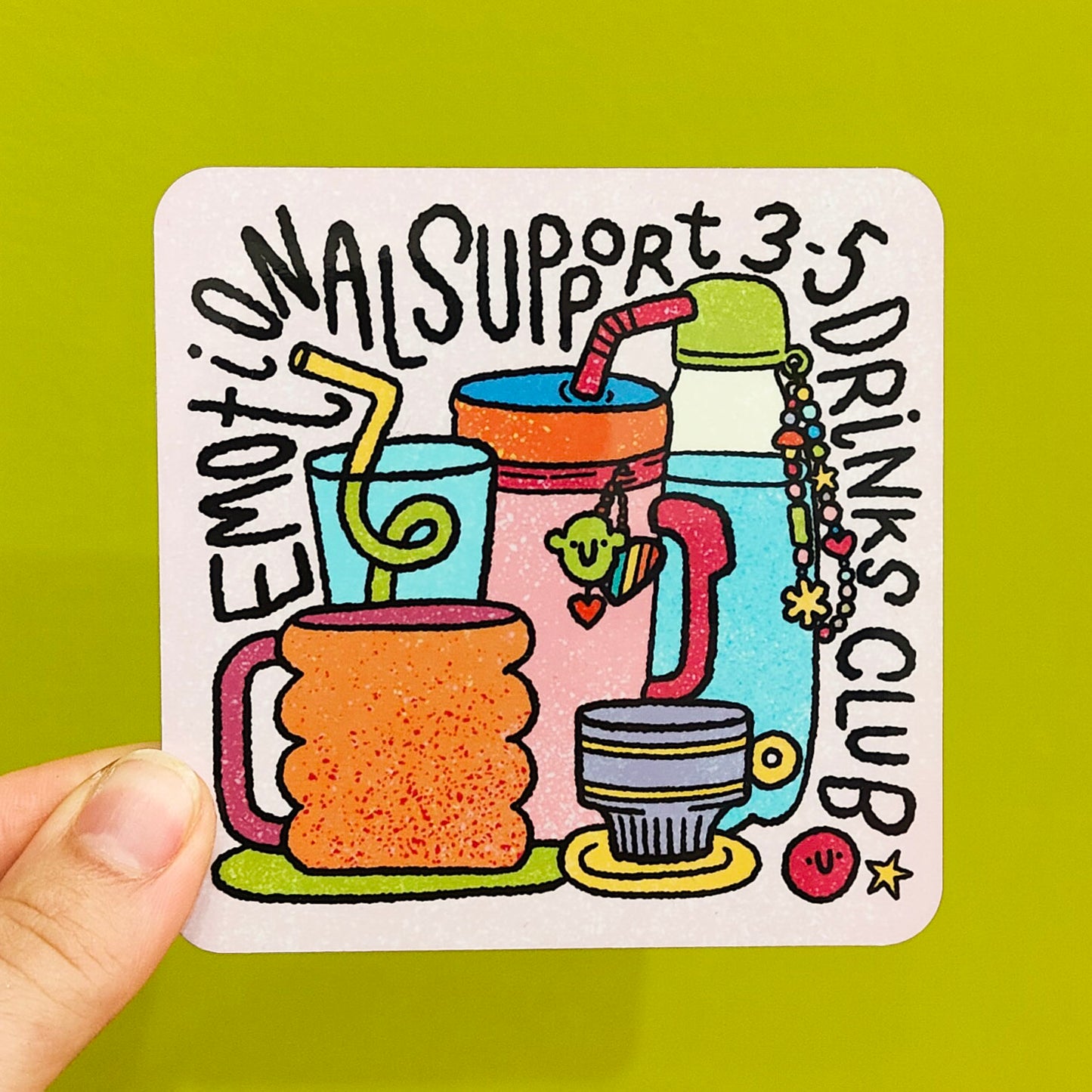 Emotional Support Drinks Coaster