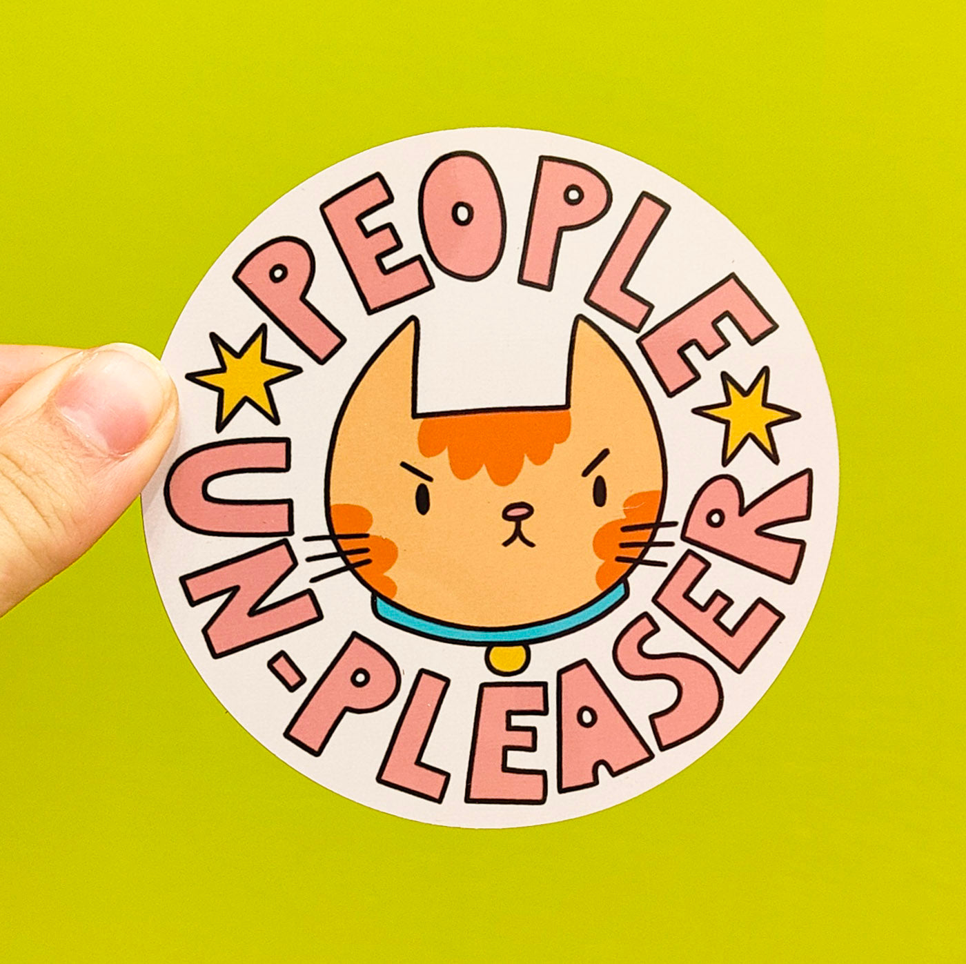 People Un-pleaser Grumpy Cat Cute Coaster