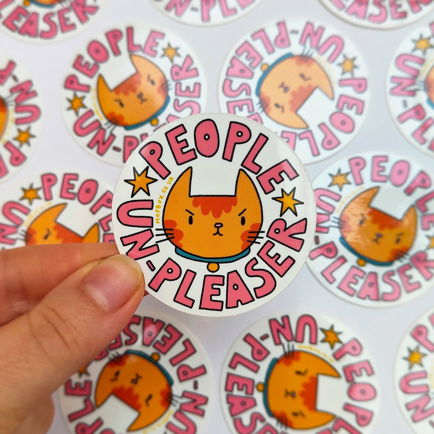 People Un-pleaser Grumpy Cat - Vinyl Sticker - Wholesale Case of 6 Units