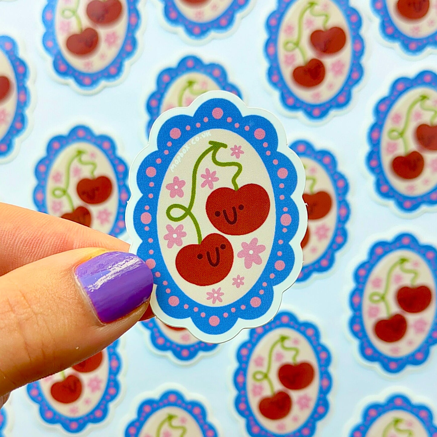 Cherry Good Friends - Vinyl Sticker - Wholesale Case of 6 Units
