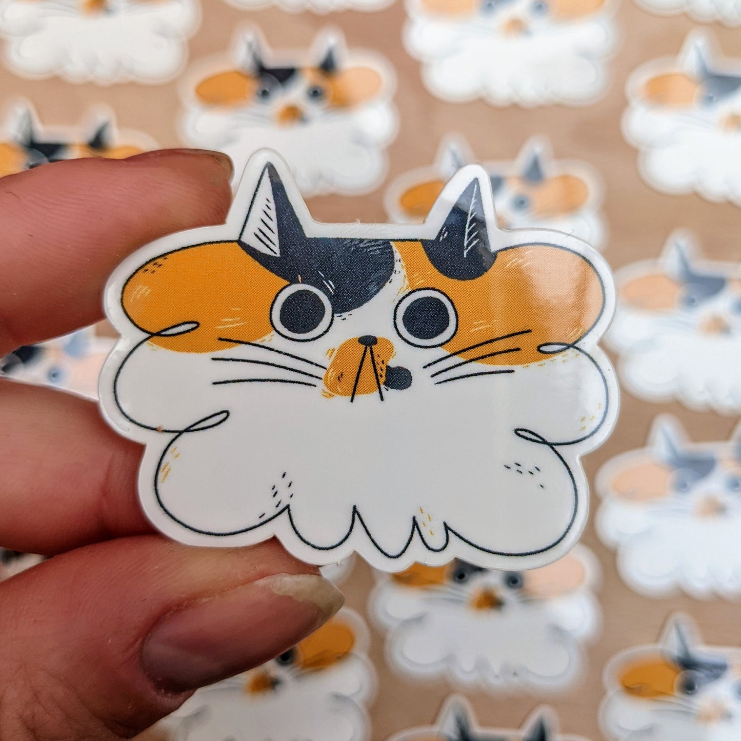 Figgy Cat - Vinyl Sticker - Wholesale Case of 6 Units Sticker