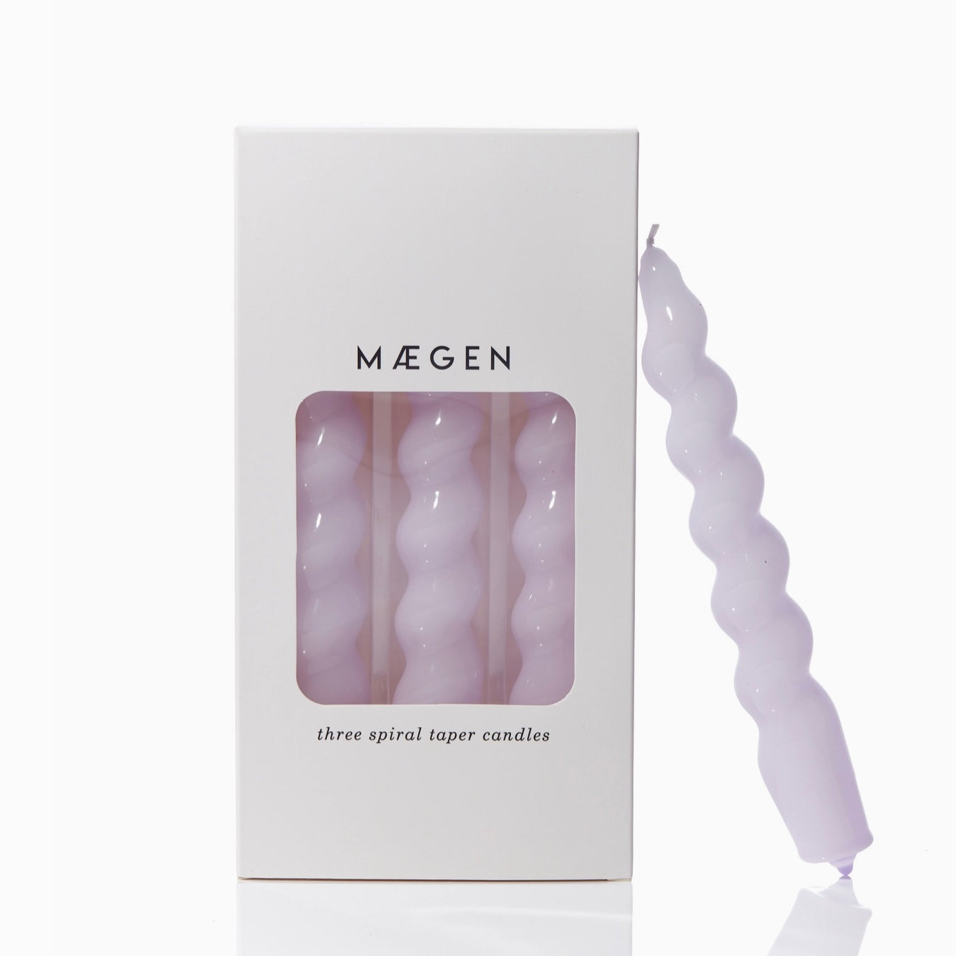Lilac Wavy Candles