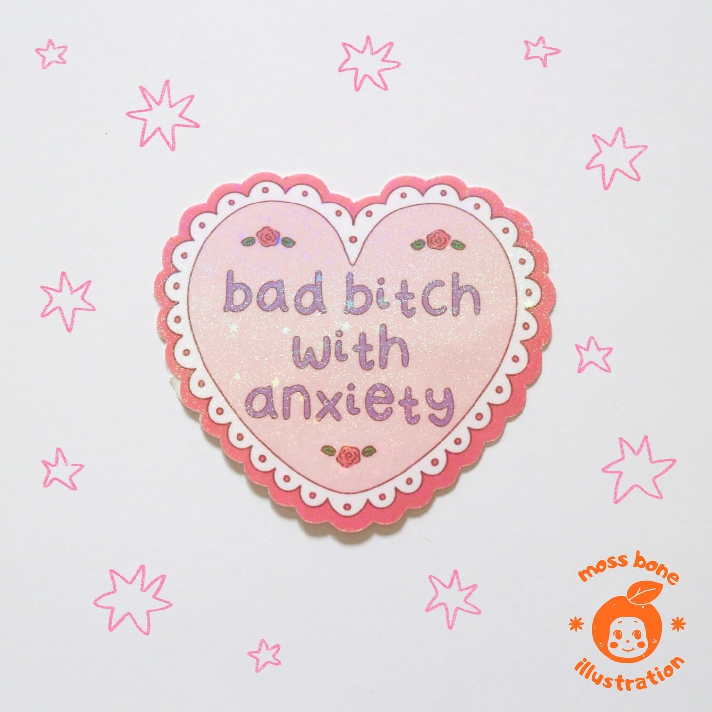 Bad Bitch Stickers - Pink