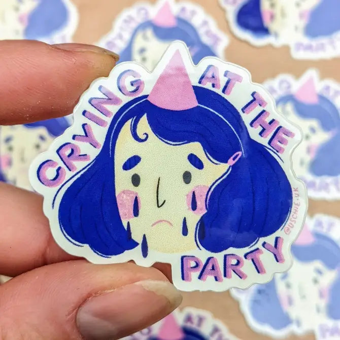 Crying at the party - Vinyl Sticker