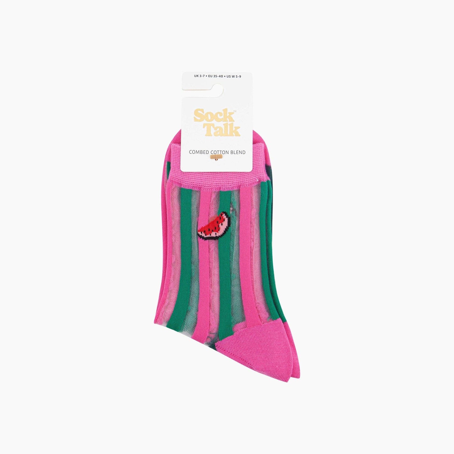 Watermelon Stripes Sheer Socks