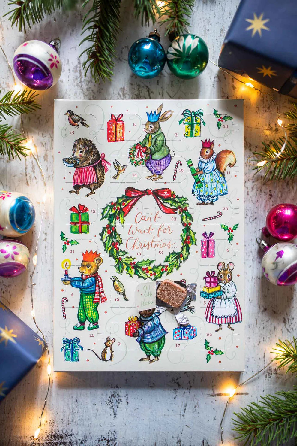 Vintage Critters Mini Chocolate Advent Calender