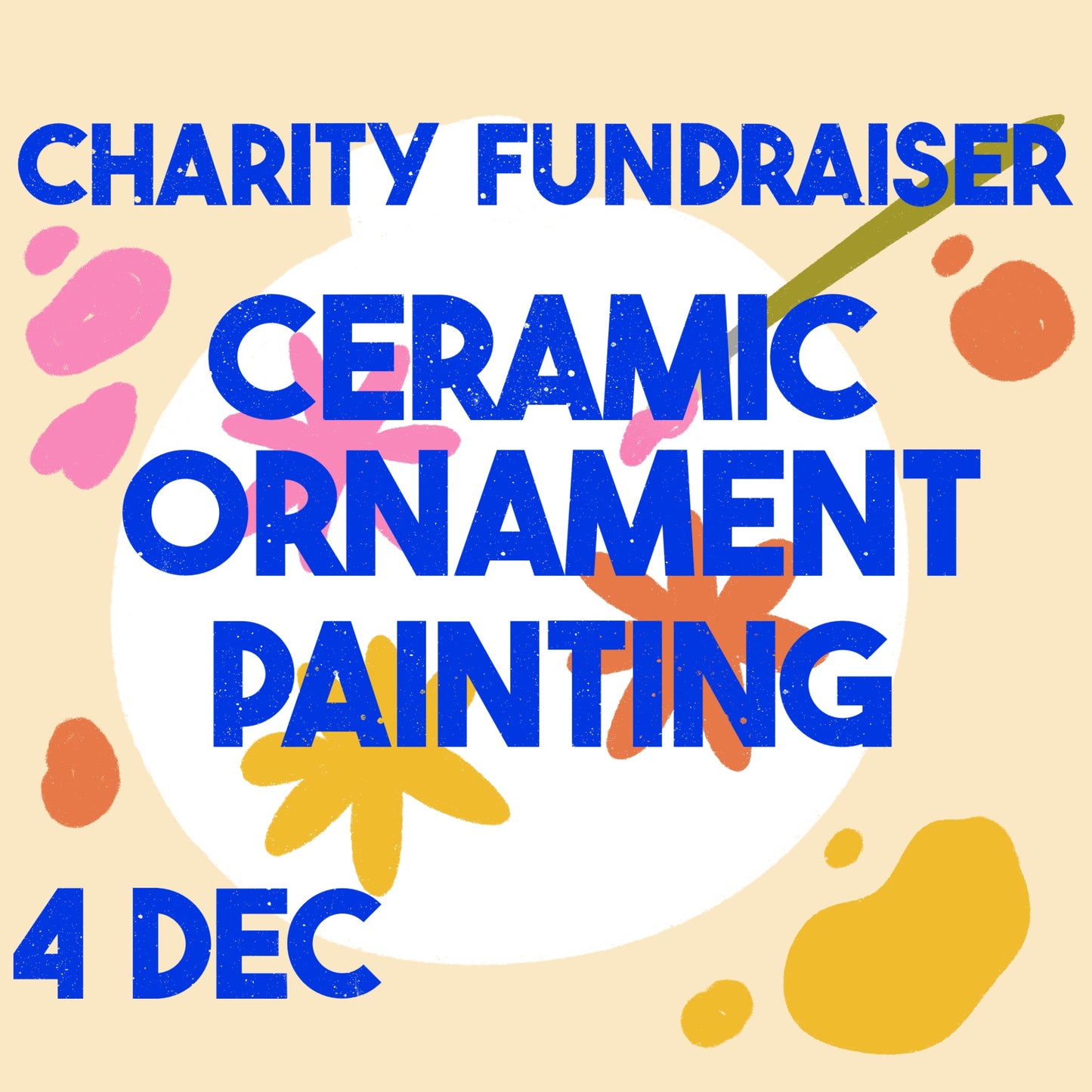 Tree Ornament Painting For Charity (Pottery)
