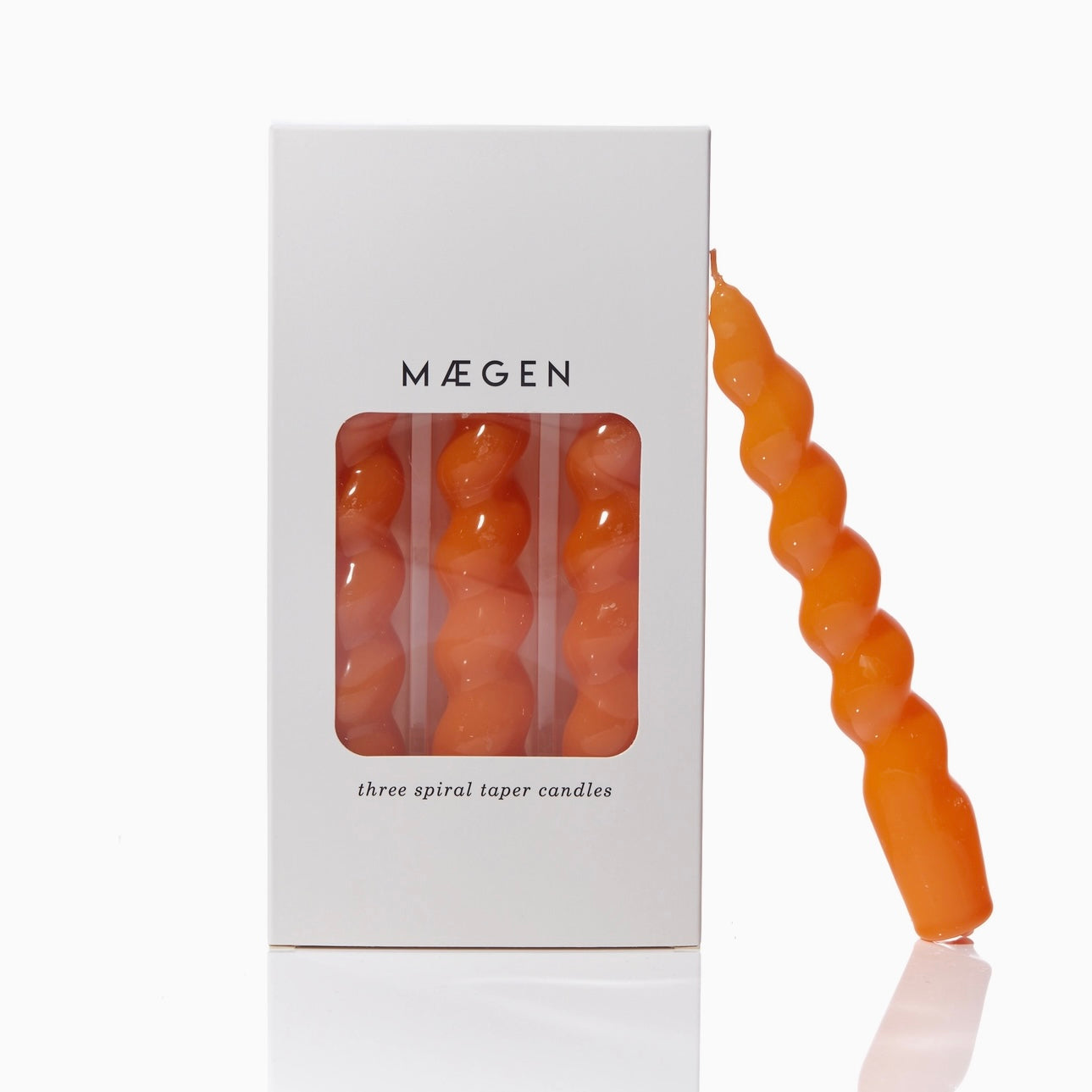 Orange Wavy Candles
