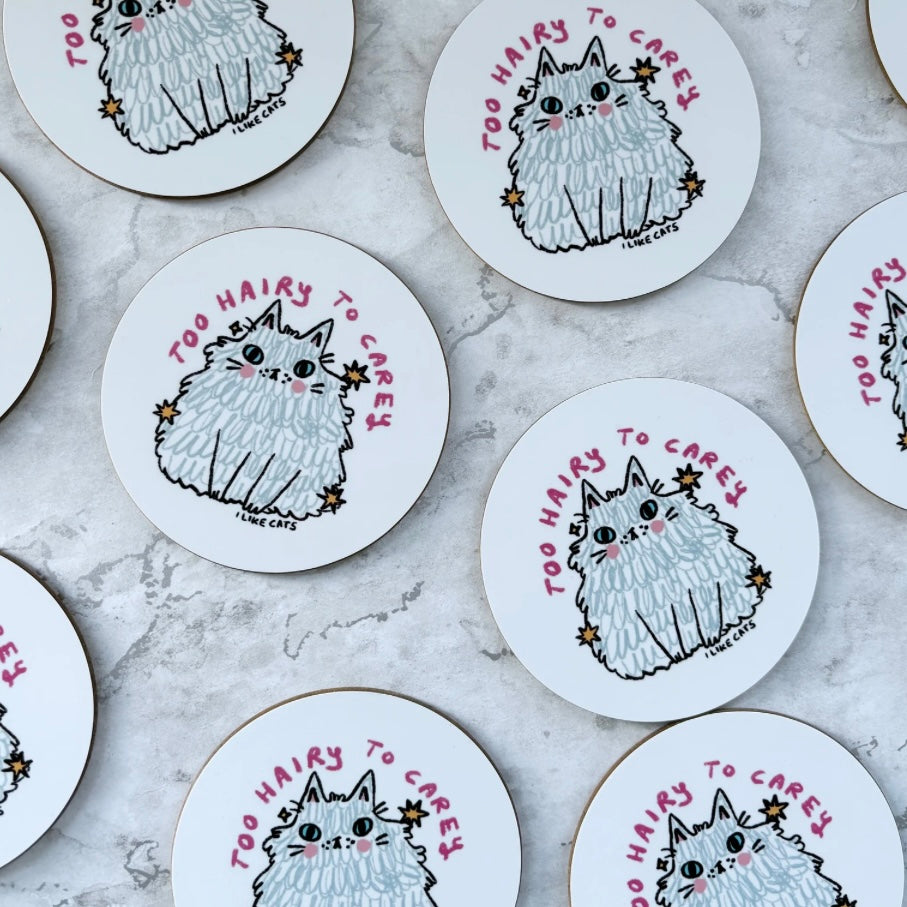 Hairy Cat Coaster