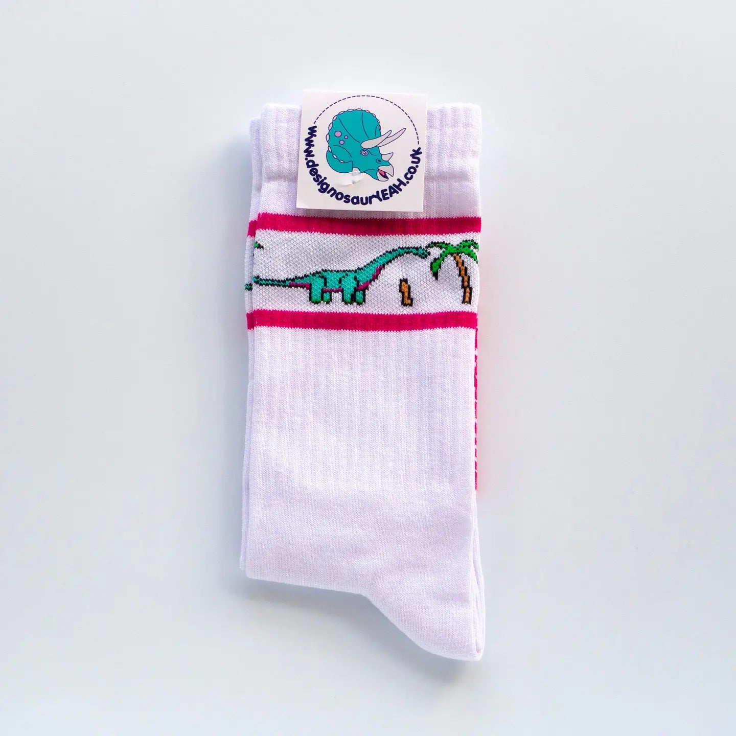 White Diplodocus Socks