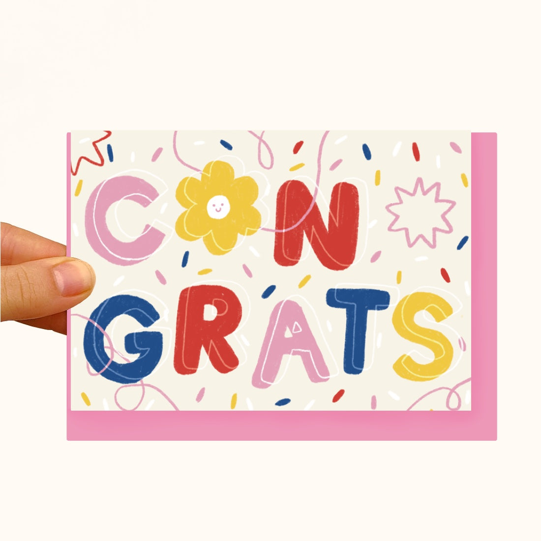 Congrats - Pearlescent Friendship Card - WS Case of 6 Units