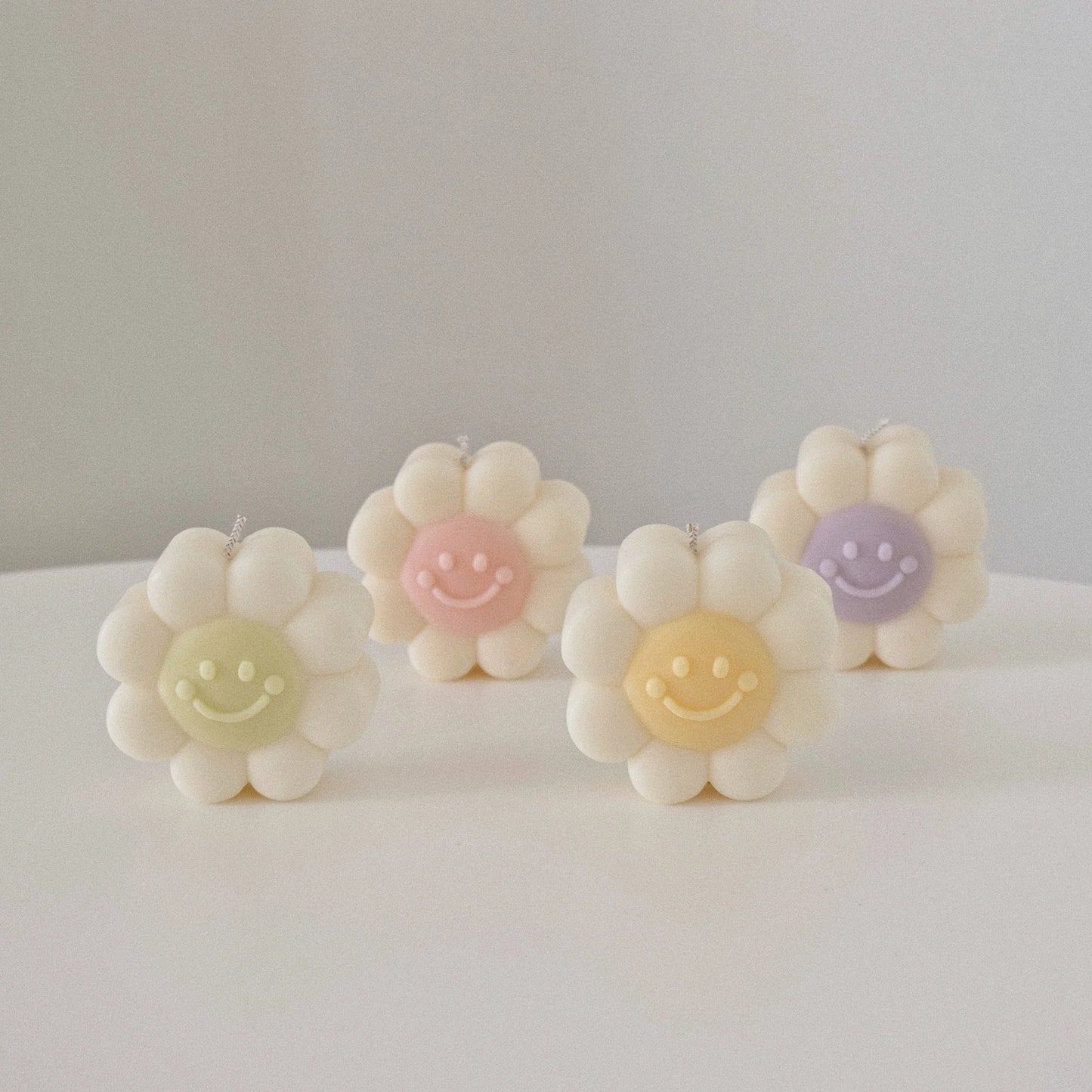 Smiley Flower Candle
