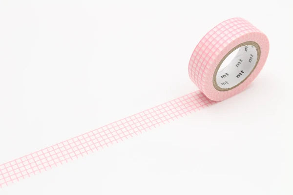Washi Tape - Pink Grid