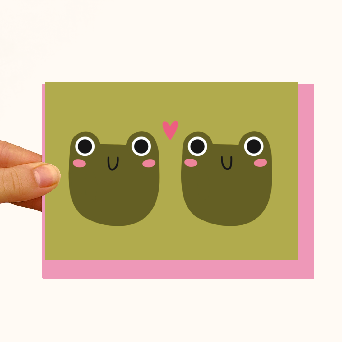 Love Frogs - Pearlescent Love Card - WS Case of 6 Units