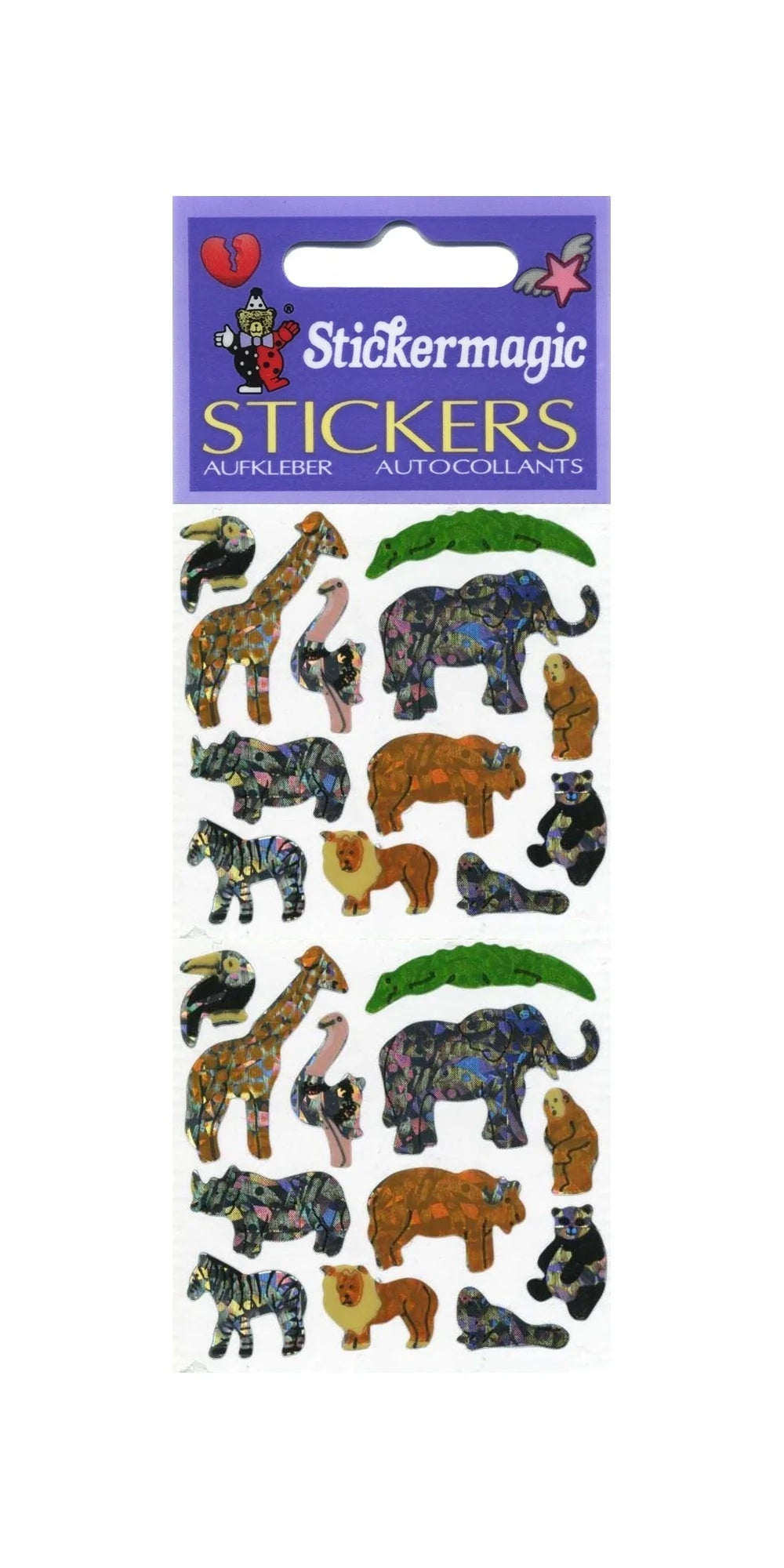 Micro Wildlife Prismatic Sticker Sheet