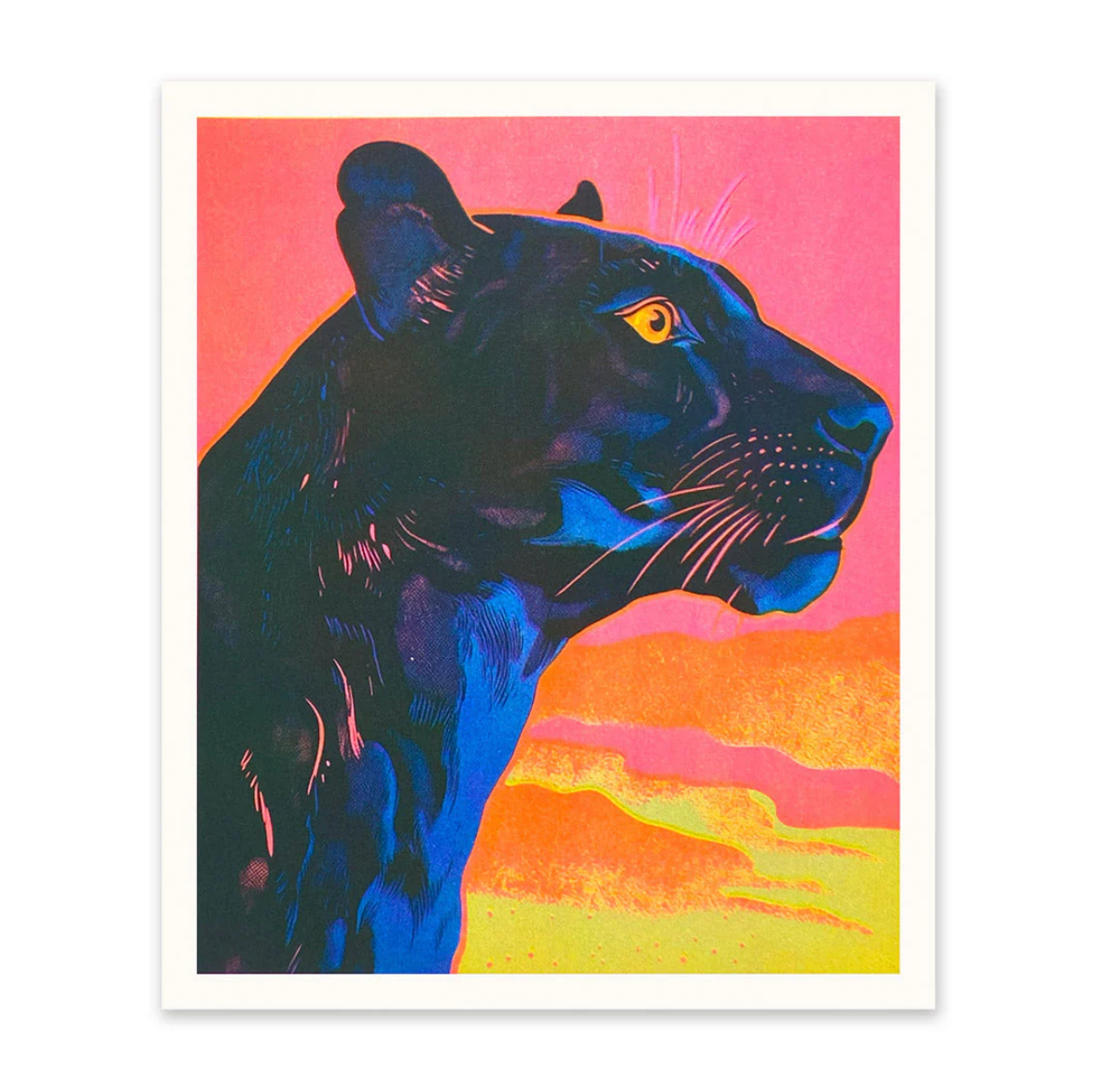 Black Panther Riso Print