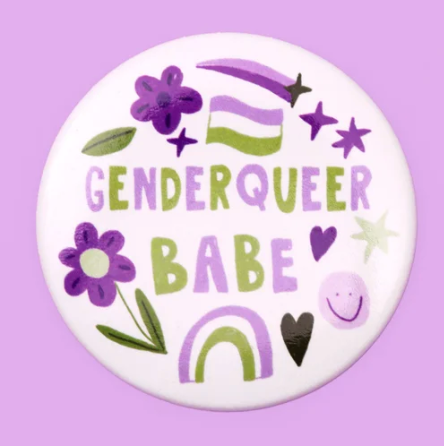 Gender Queer Babe Badge