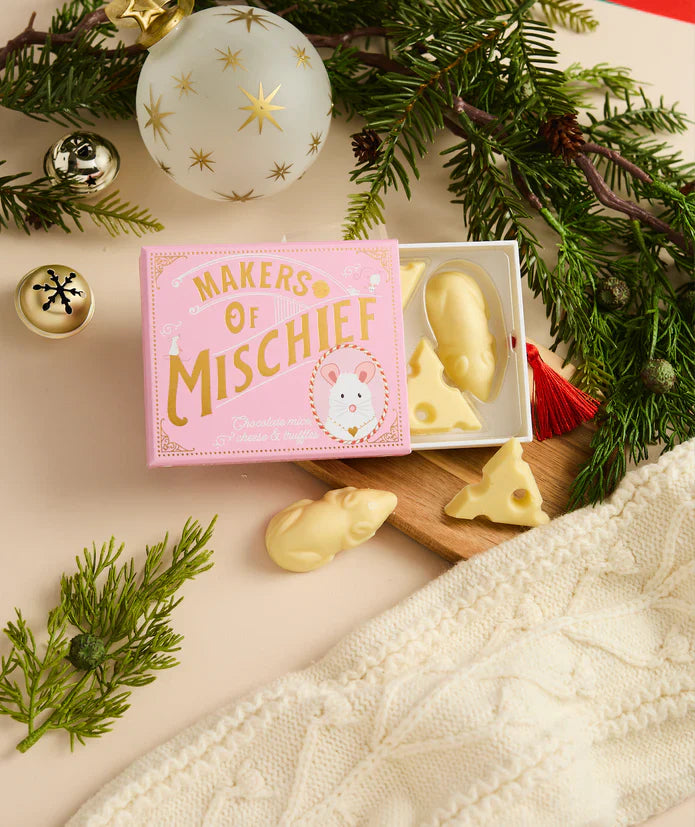 Makers of Mischief White Chocolate Mice Giftbox