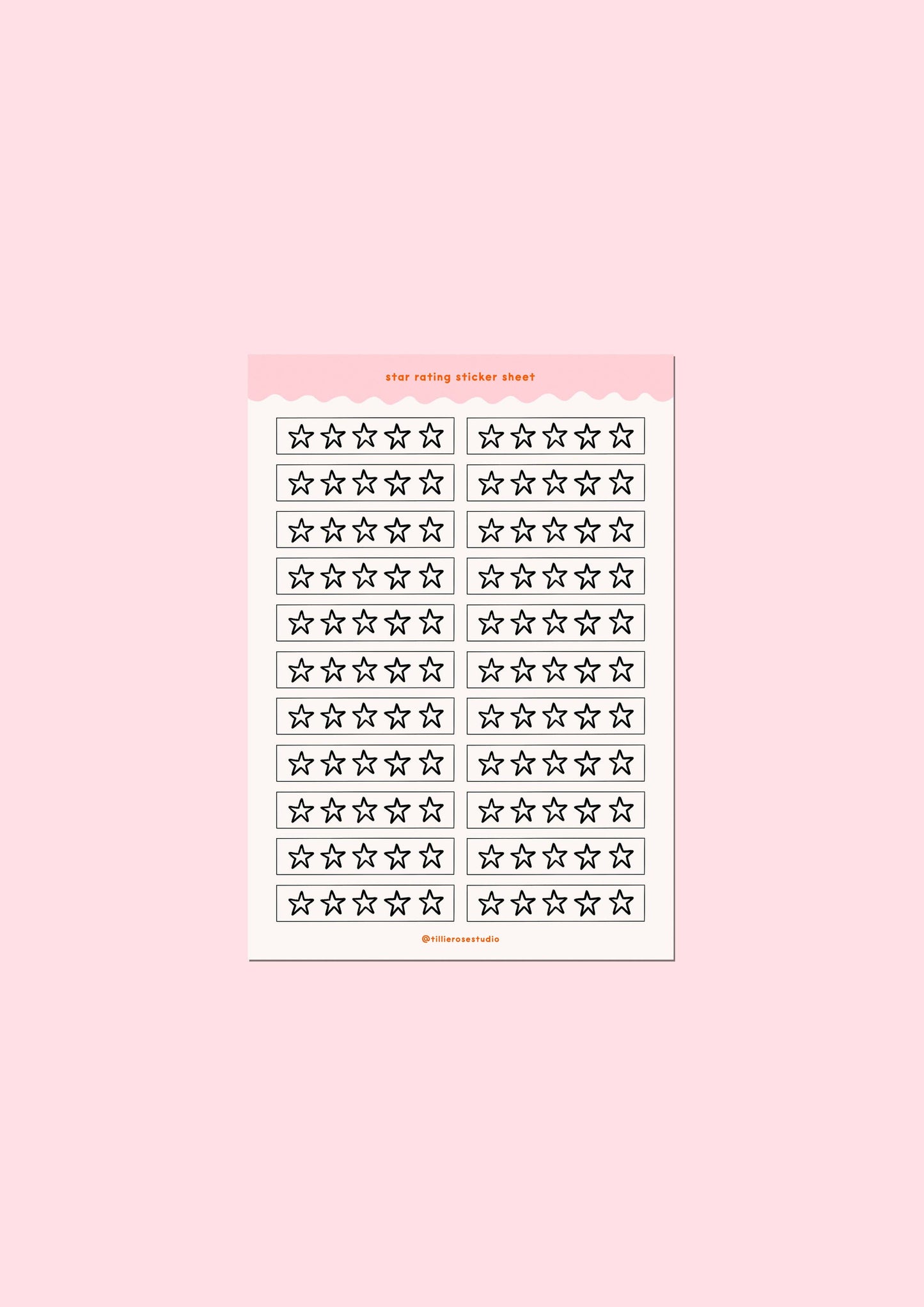 Stars Rating - Sticker Sheet