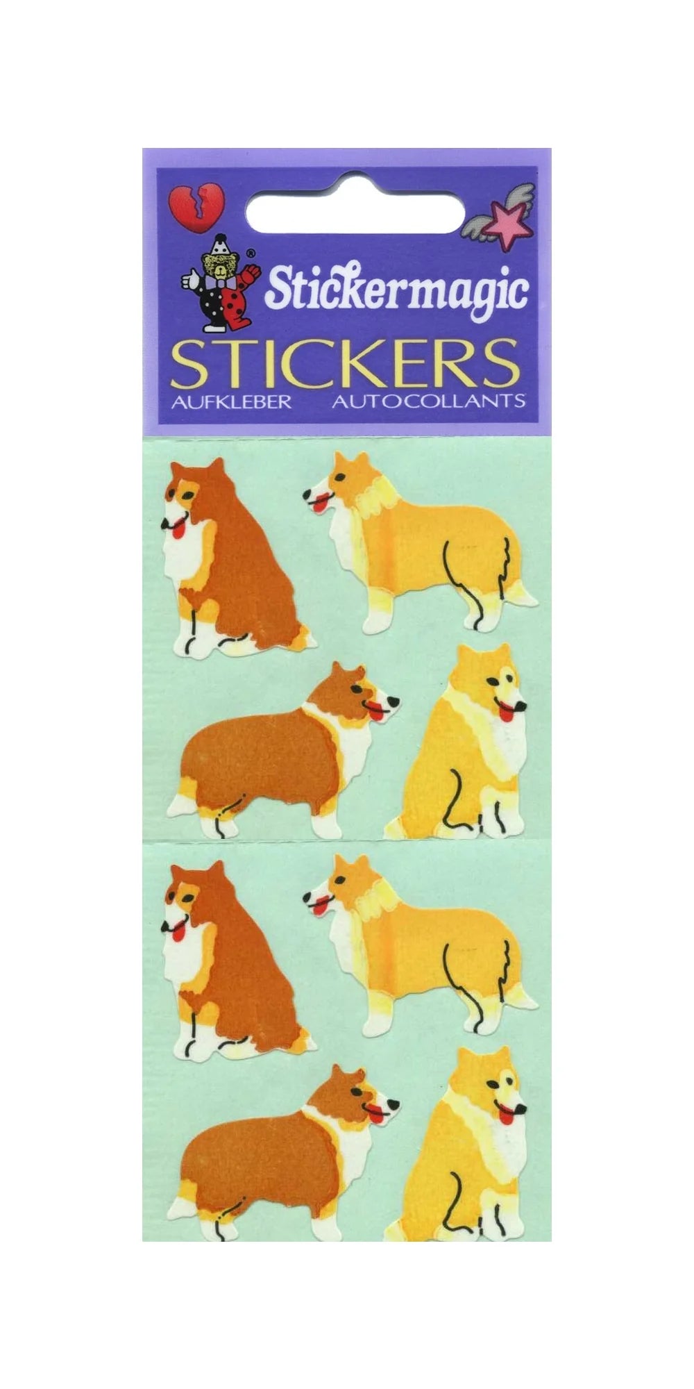 Dogs - Collies Paper Sticker Sheet