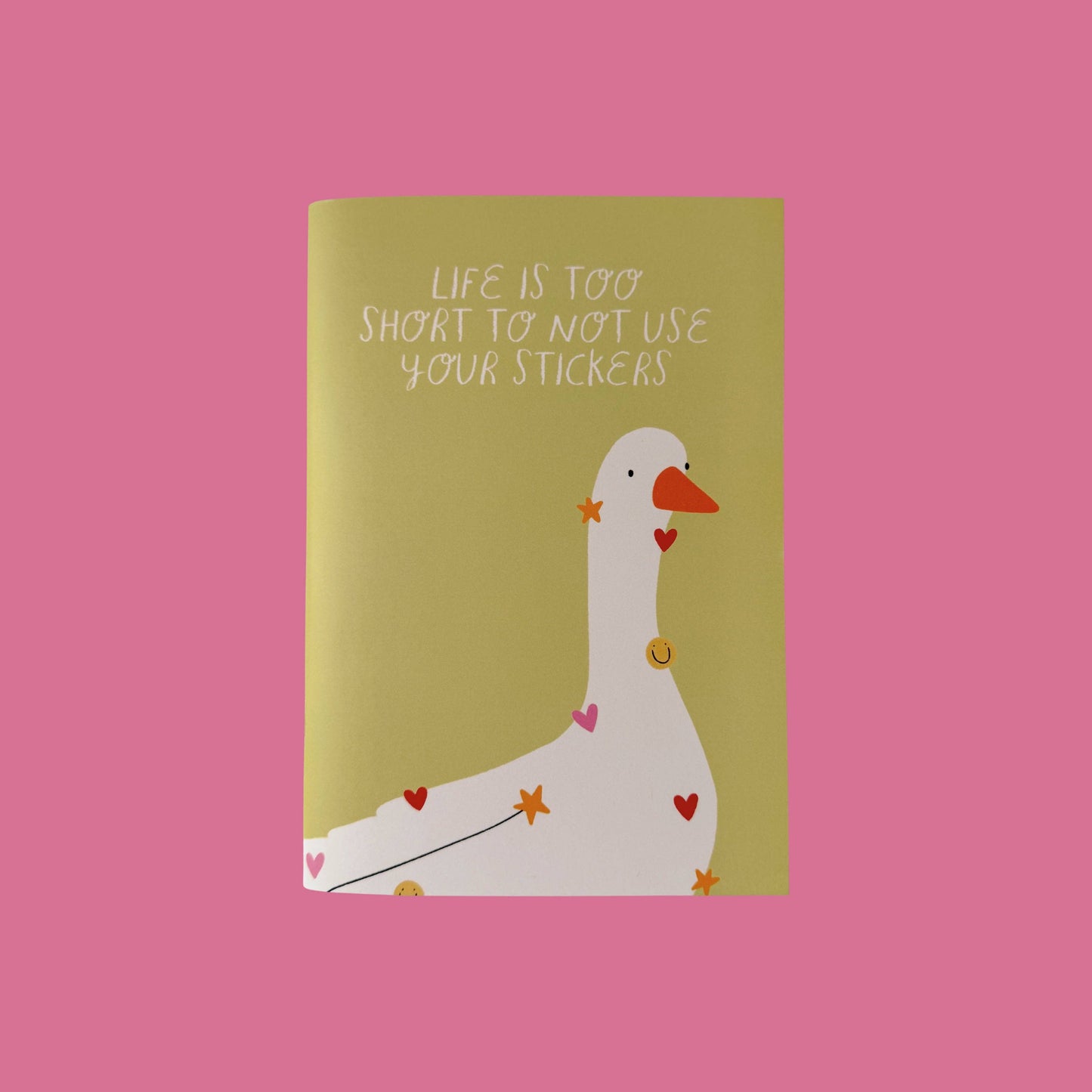 "Life Is Too Short To Not Use Your Stickers" - A5 Sticker Keeper