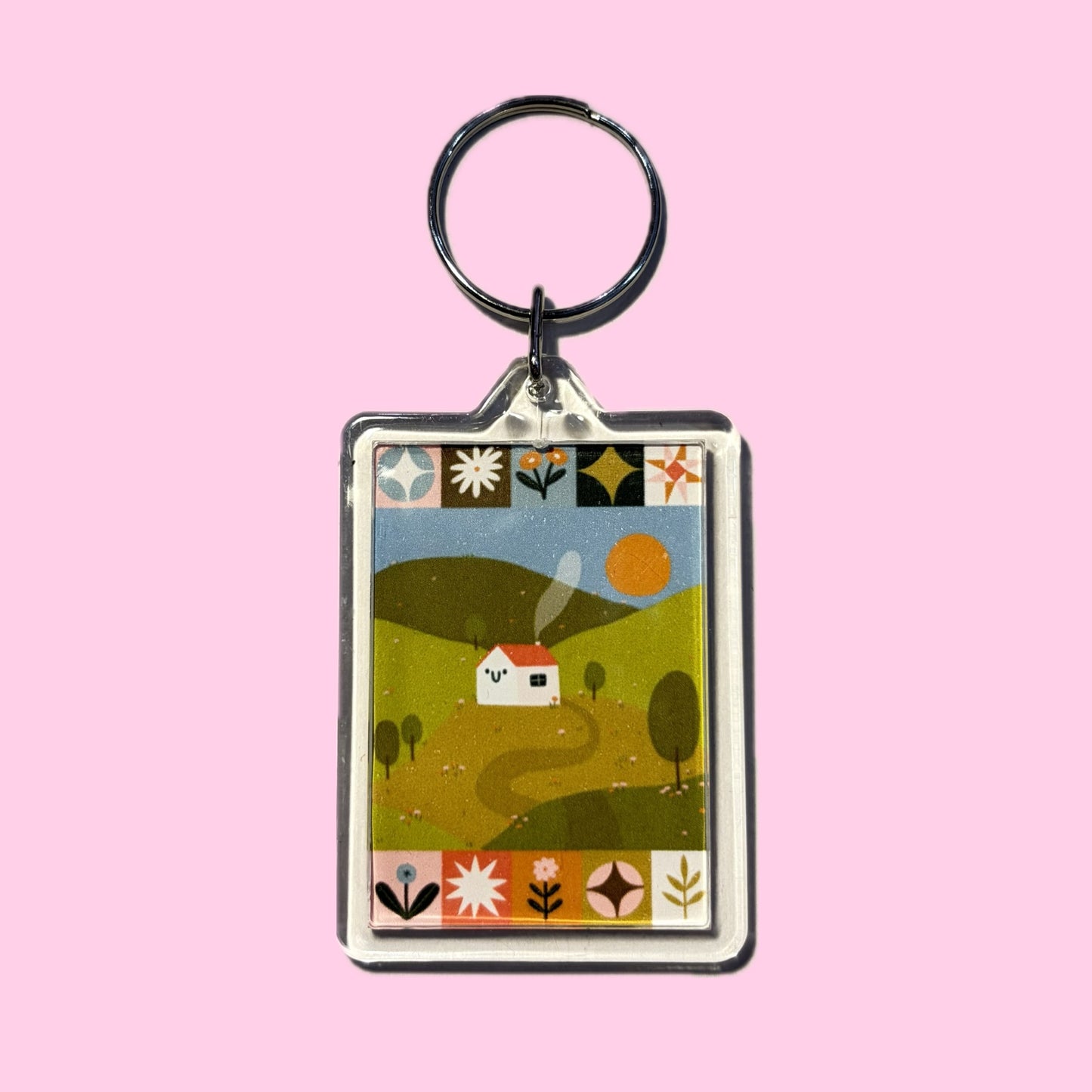 Farm House Keychain