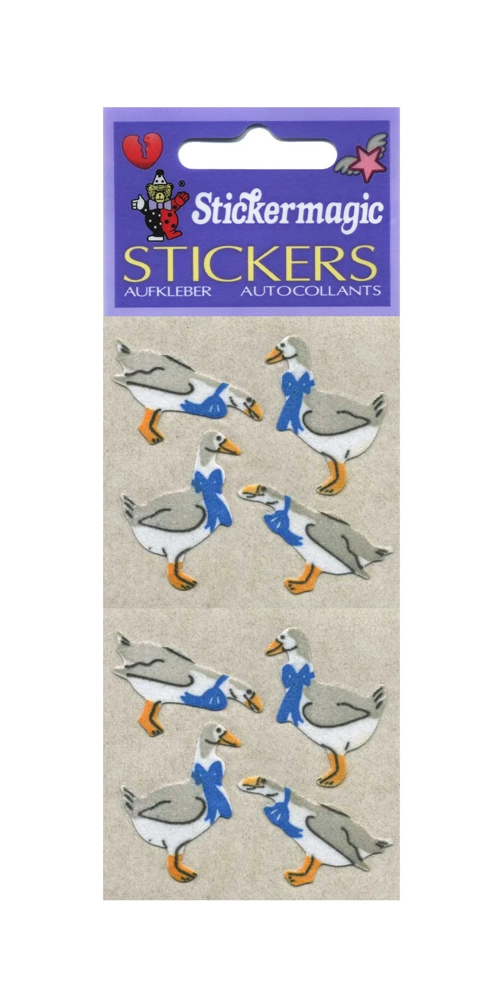 Geese With Bows Sticker Sheet