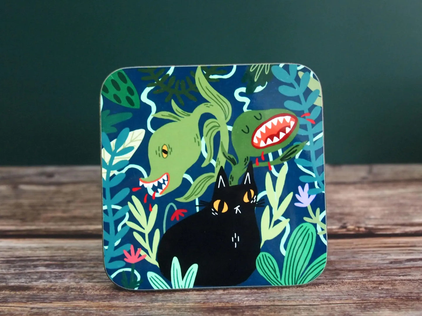 Audrey II Spooky Cat Coaster