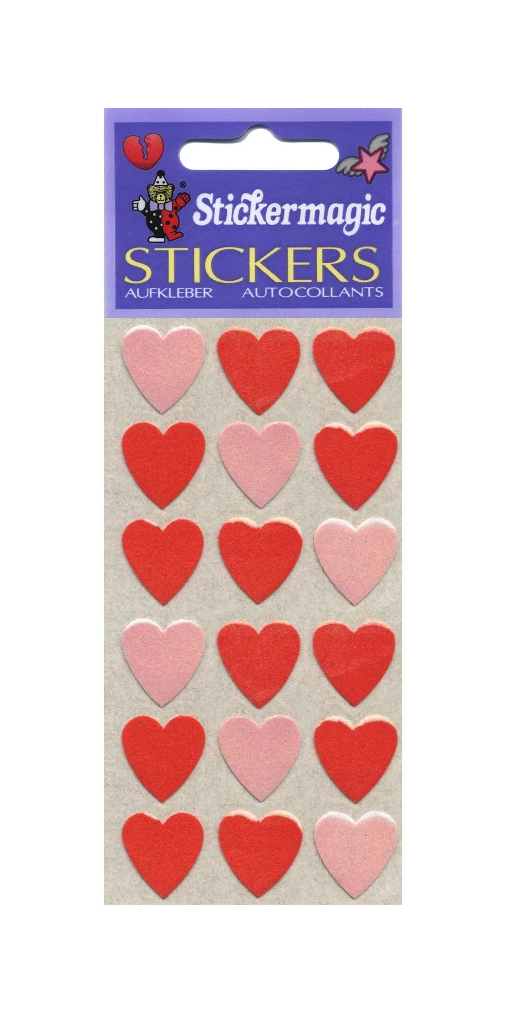 Pink & Red Furry Sticker Sheet