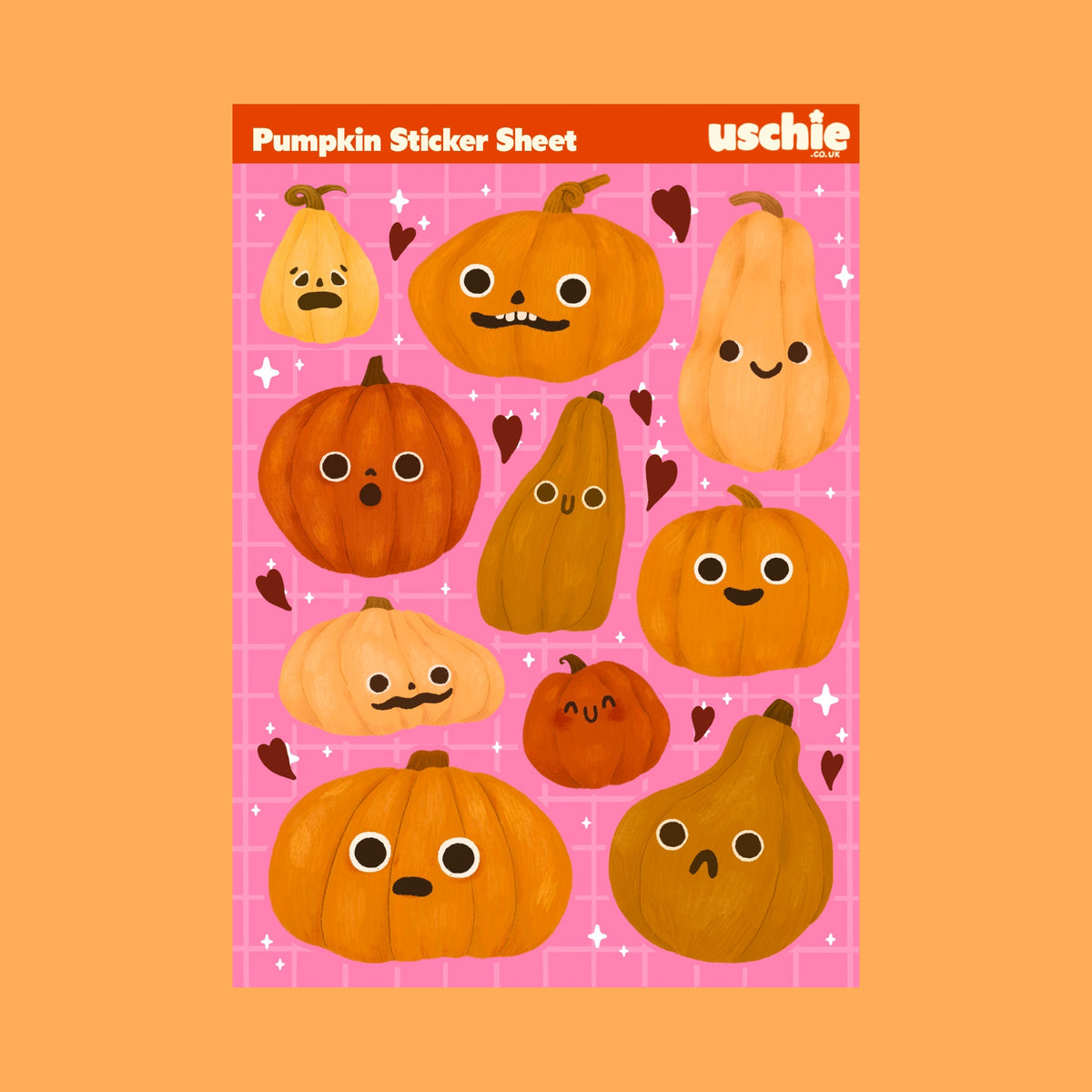 Pumpkin Sticker Sheet