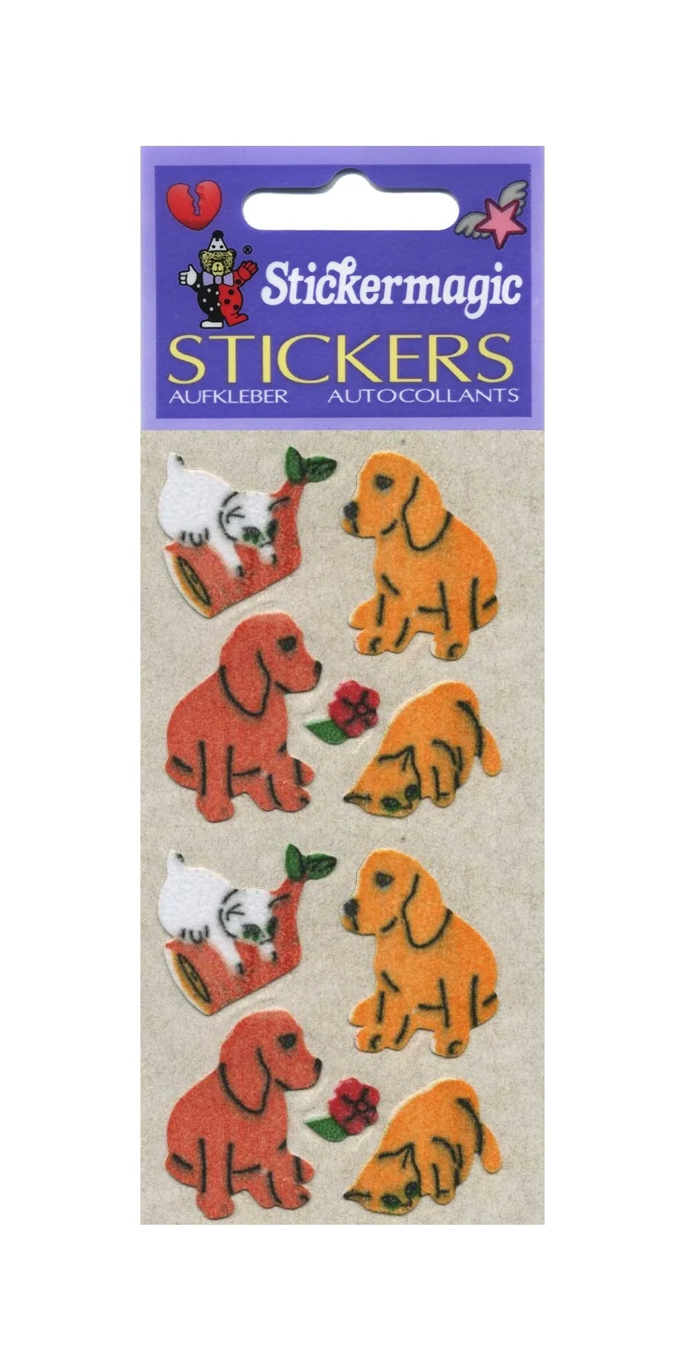 Puppies & Kittens Furry Sticker Sheet