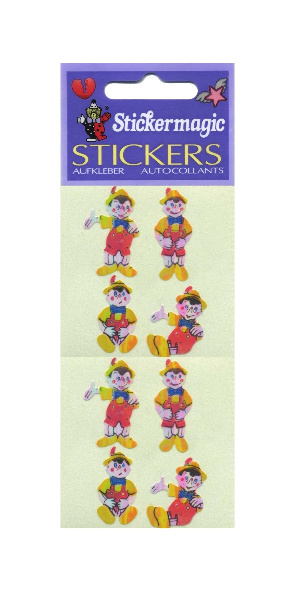 Puppet Boy Pearly Sticker Sheet