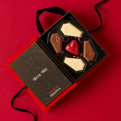 Dracula Book of Chocolate Truffles - Felted Gift Box