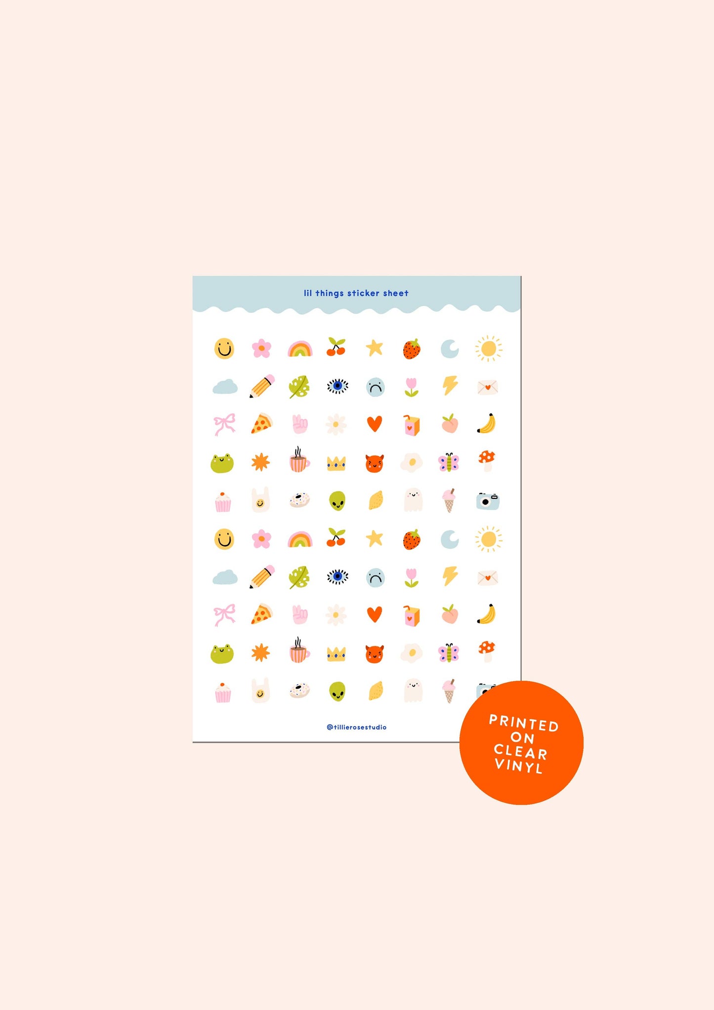 Lil Things Clear Vinyl - Sticker Sheet