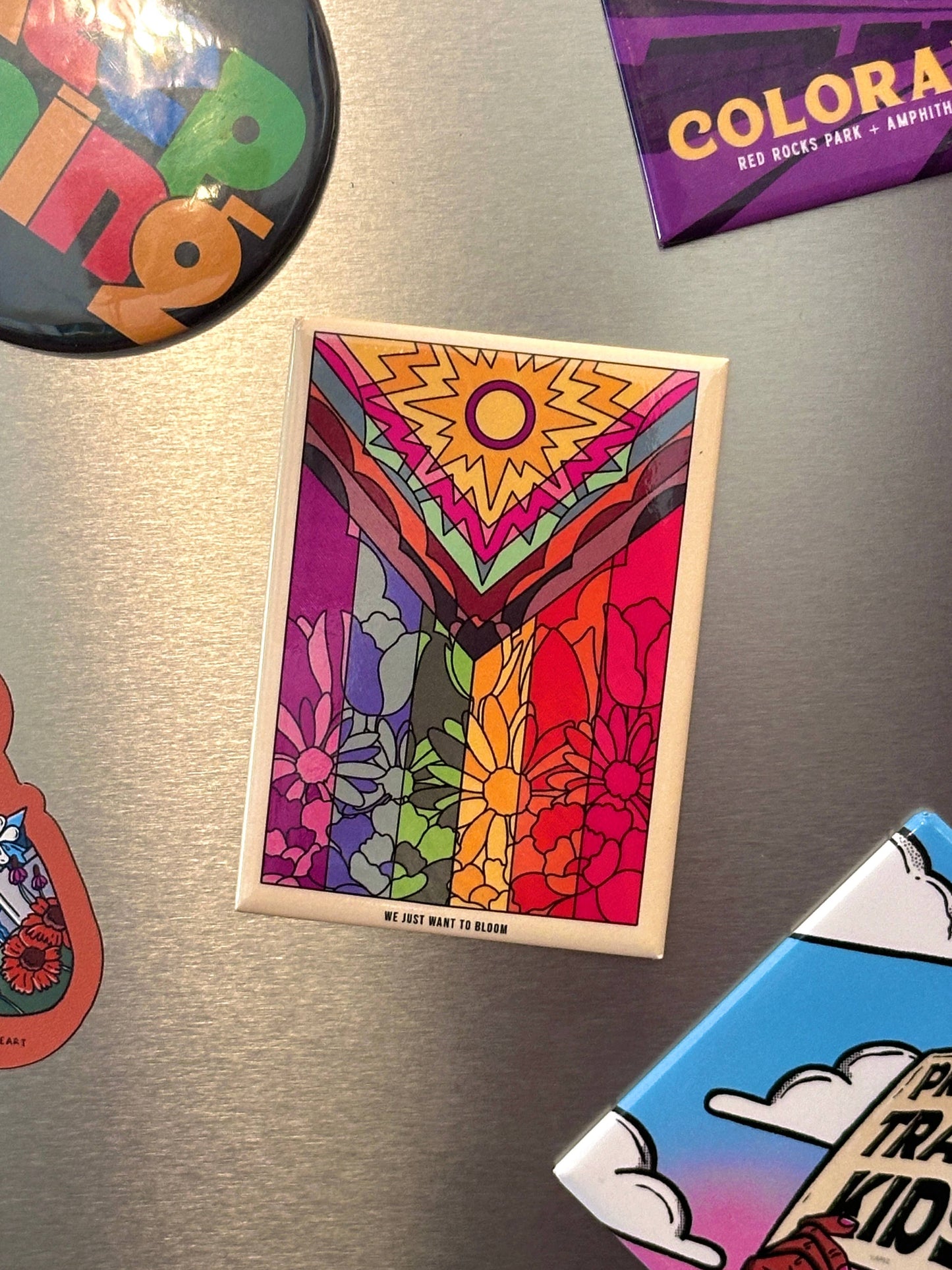 Flower Pride Flag Magnet