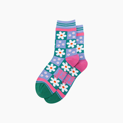 Blue Flower Socks
