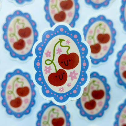 Cherry Good Friends  - Vinyl Sticker - Wholesale Case of 6 Units