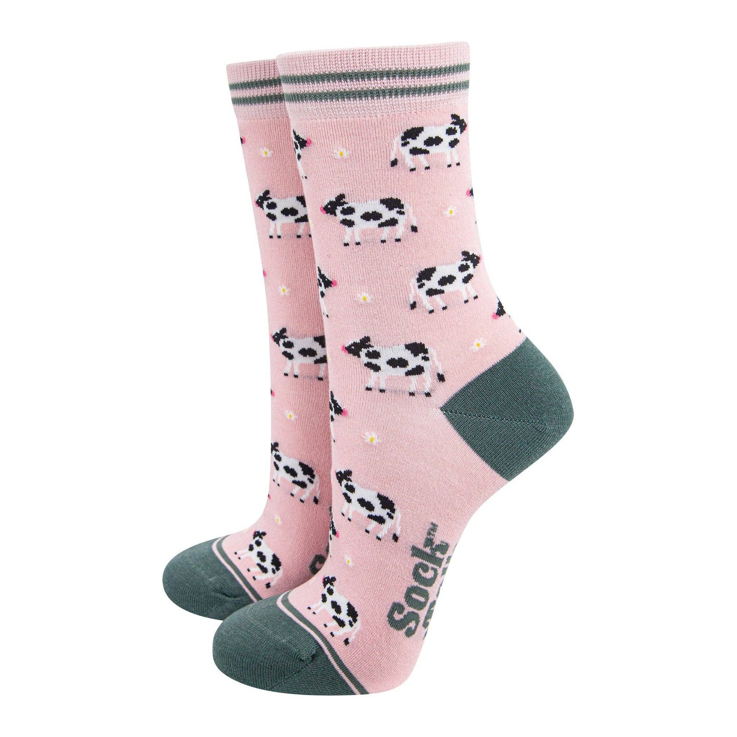 Pink Cow Socks