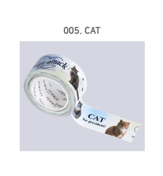 Funny Cat Photo Washi Tape