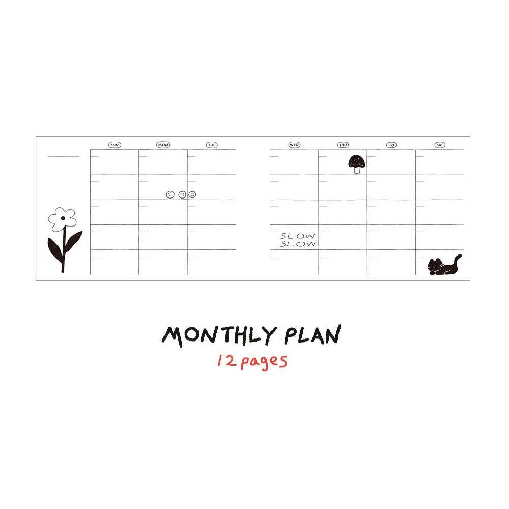 Doodle 6 Months Study Planner