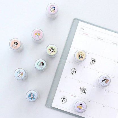 Korean Stationary Journal Stamp