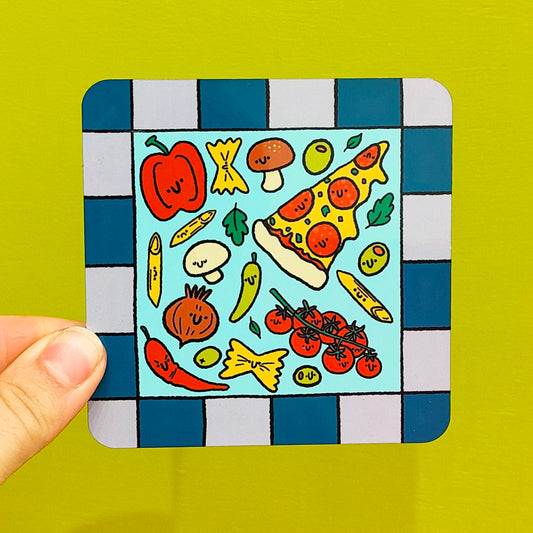 Italian Ingredients Cute Food and Drink Coaster