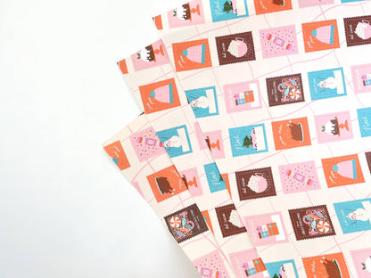 Snail Mail Christmas Wrapping Paper | Seasonal Gift Wrap